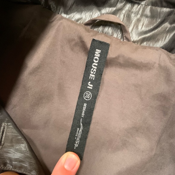 MOUSE JI Chocolate brown asymmetric jacket - Picture 3 of 7